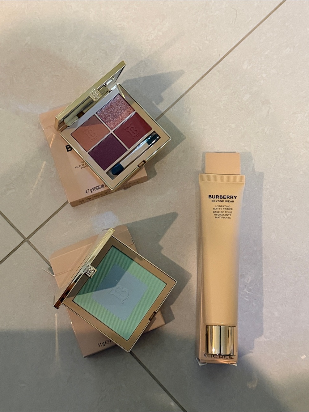 Burberry Eyeshadow Quad in Pink-Mauve & Green Color Corrector Kit